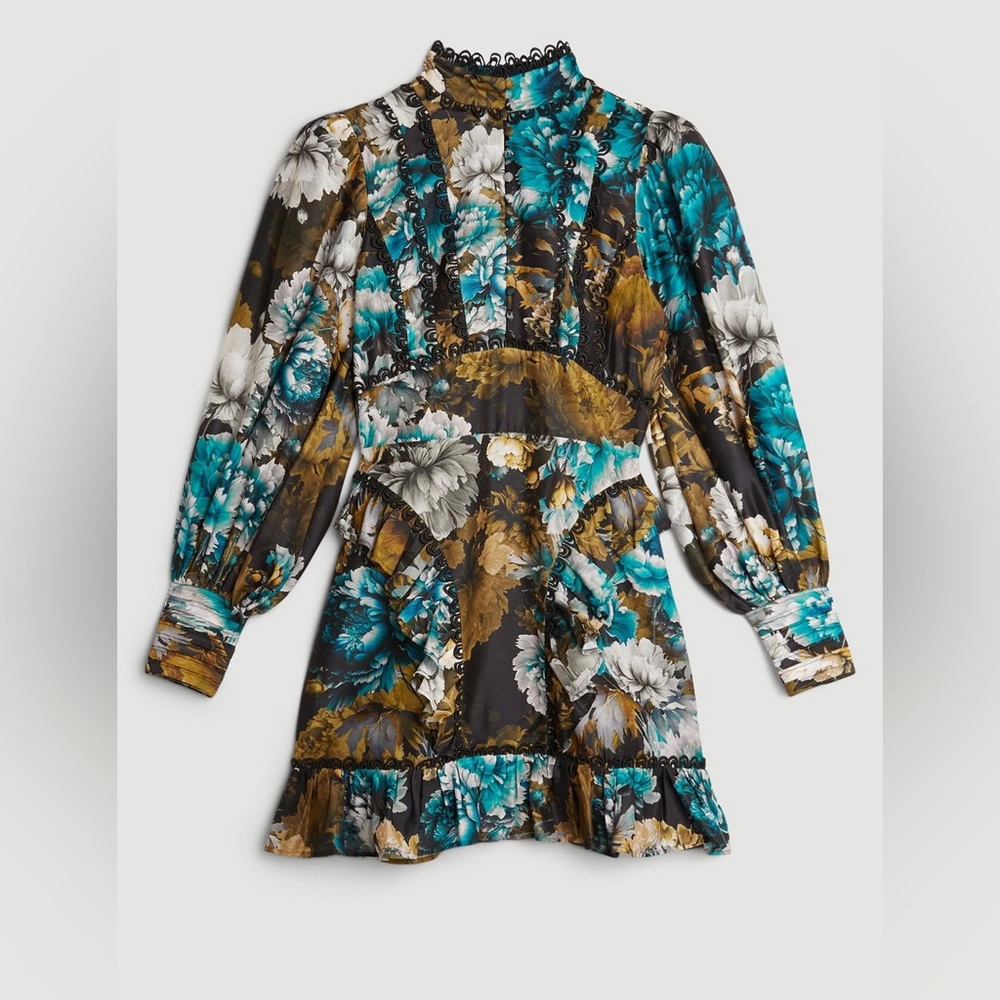 Karen Millen Petite Printed Mini Dress
